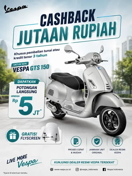 Promo Cashback Vespa