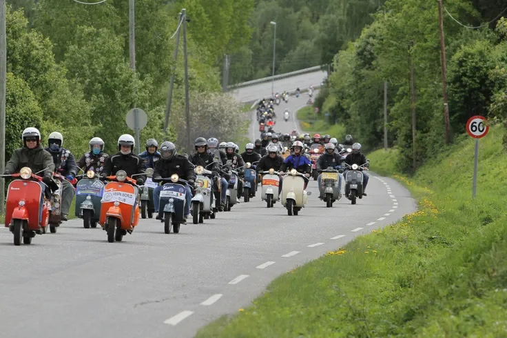 Komunitas Vespa Matic Berkumpul